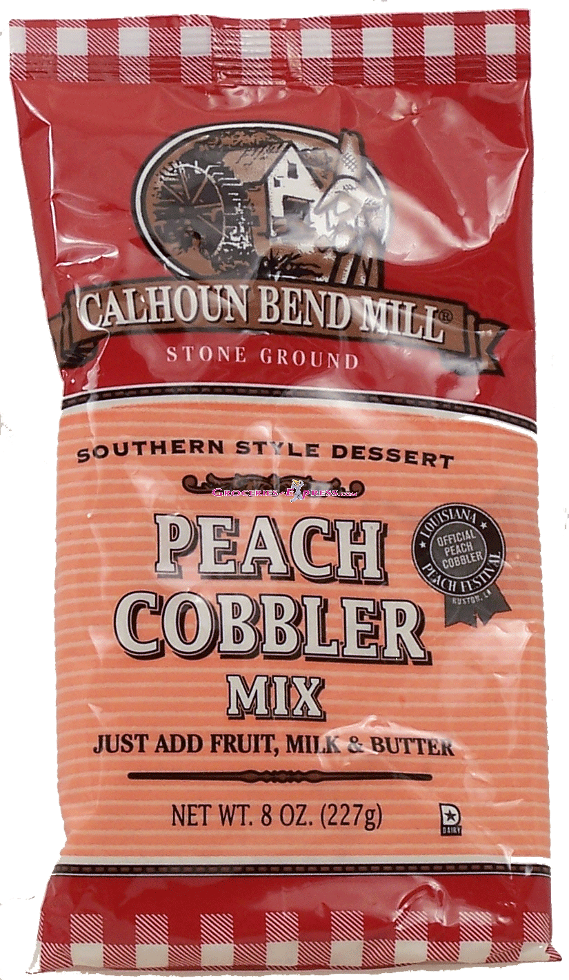 Calhoun Bend Mill&nbsp;Stone Ground&nbsp;peach cobbler mix, southern style dessert, just add fruit, milk & butter Full-Size Picture